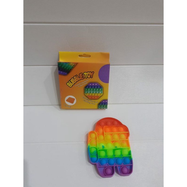 Pop It Fidget Toy Murah Rainbow Mainan Anak Penghilang Stress Anak