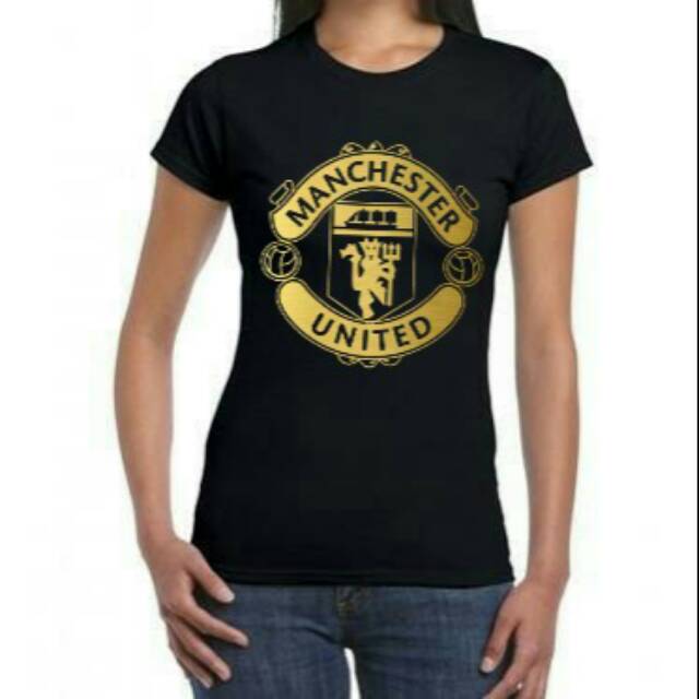 t-shirt keren
Logo Manchester United, MU,
sablon Polyflex Gold