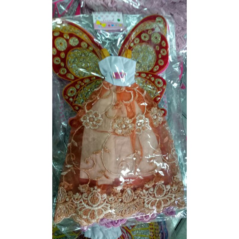 Mainan anak perempuan princes baju boneka cewek cantik - BAJU SAJA SAYAP LEBAR