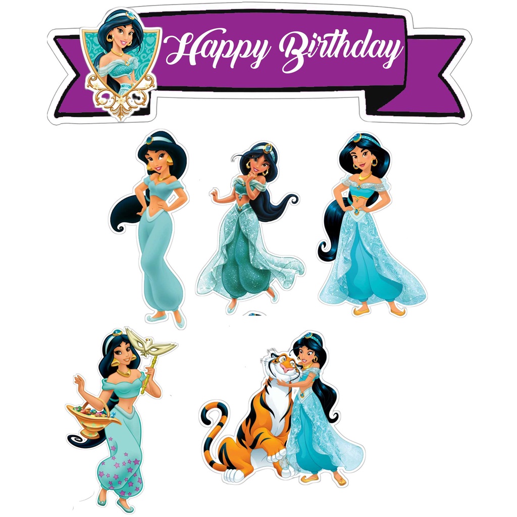 

TOPPER CAKE ULANG TAHUN / HIASAN KUE PRINCESS JASMINE