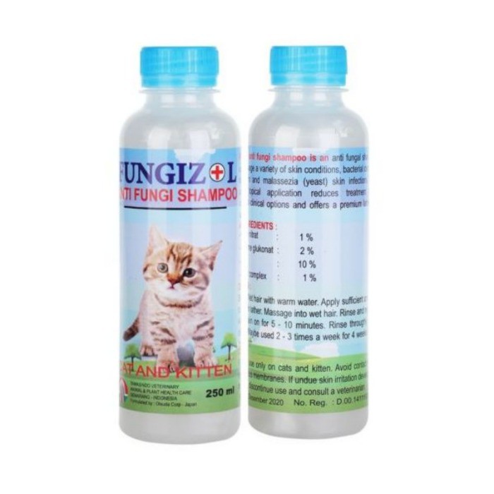 Fungizol Cat 250ml Shampoo Anti Jamur Kucing Shampo Sampo Kulit Ampuh