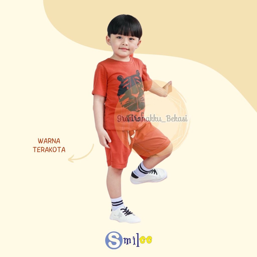 Setelan Anak Unisex Smilee Cool Mix Motif Size 1-5Tahun