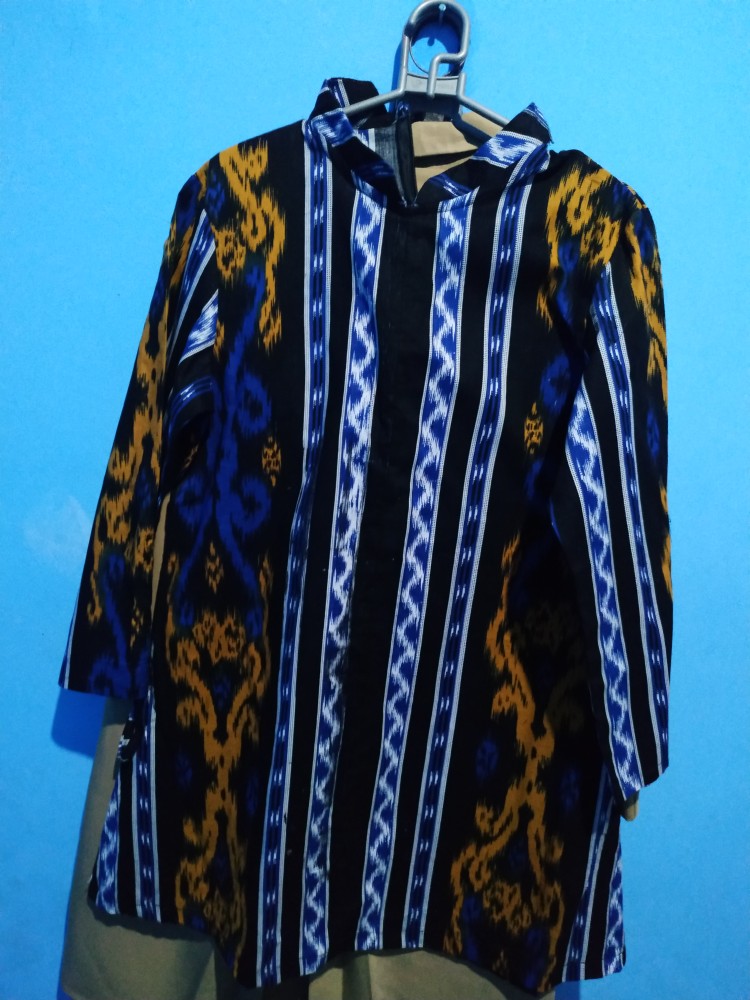 Murah Terlaris Serut Genes Jelita Tunic Navbor Yelbor Whitbor Creambor Tunik Batik