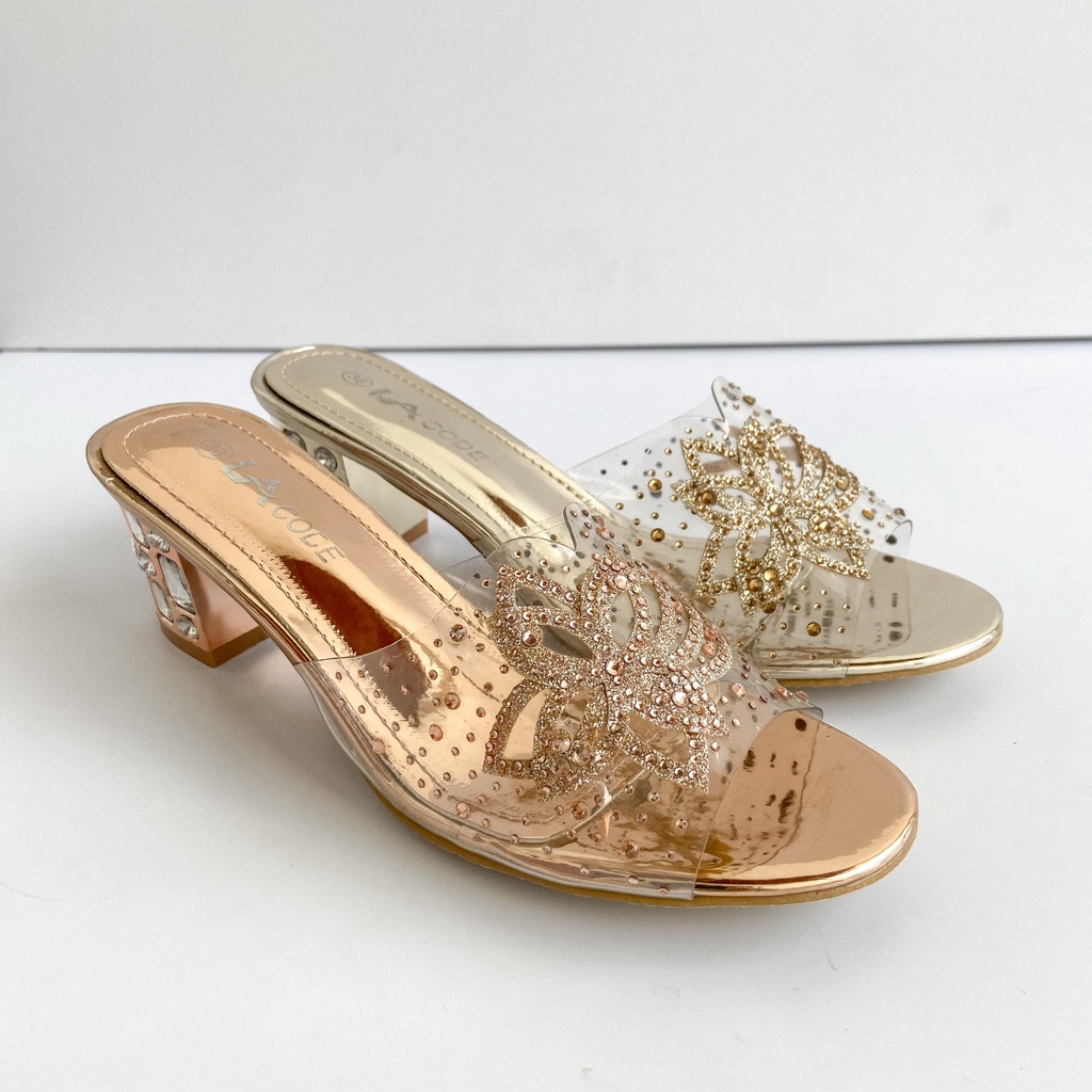 Lacode Wedding Shoes Sepatu Pengantin Sandal Pengantin Sandal Pesta Sandal Wisuda Sandal Kaca Import