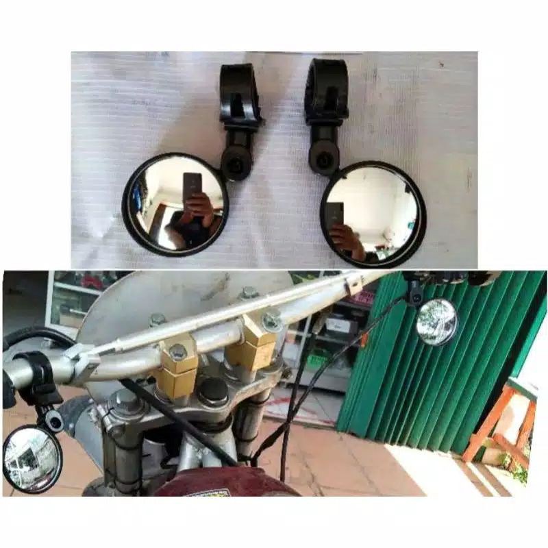 Spion bulat supermoto kecil