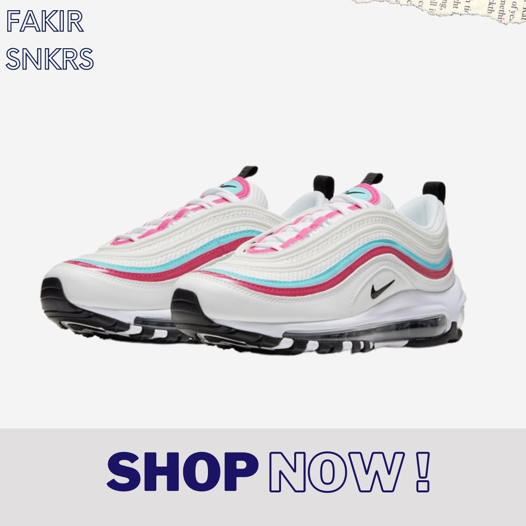 AIRMAX 97 SUMMIT WHITE BLACK PINK TURQ WOMEN