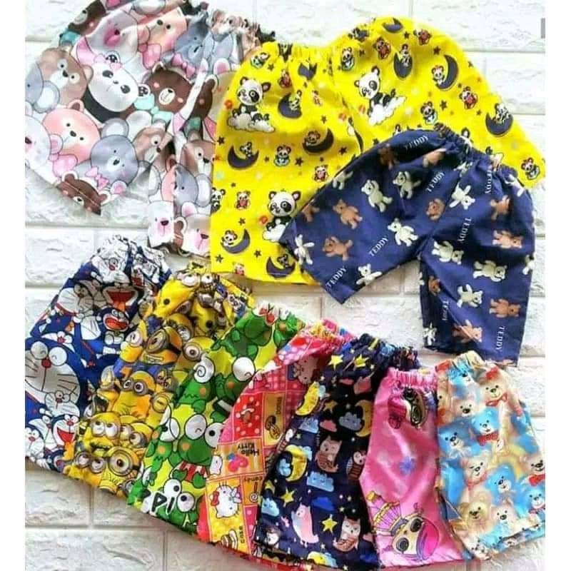 CELANA PENDEK ANAK / CELANA KOLOR ANAK 1-15 TAHUN-FULL KARAKTER-