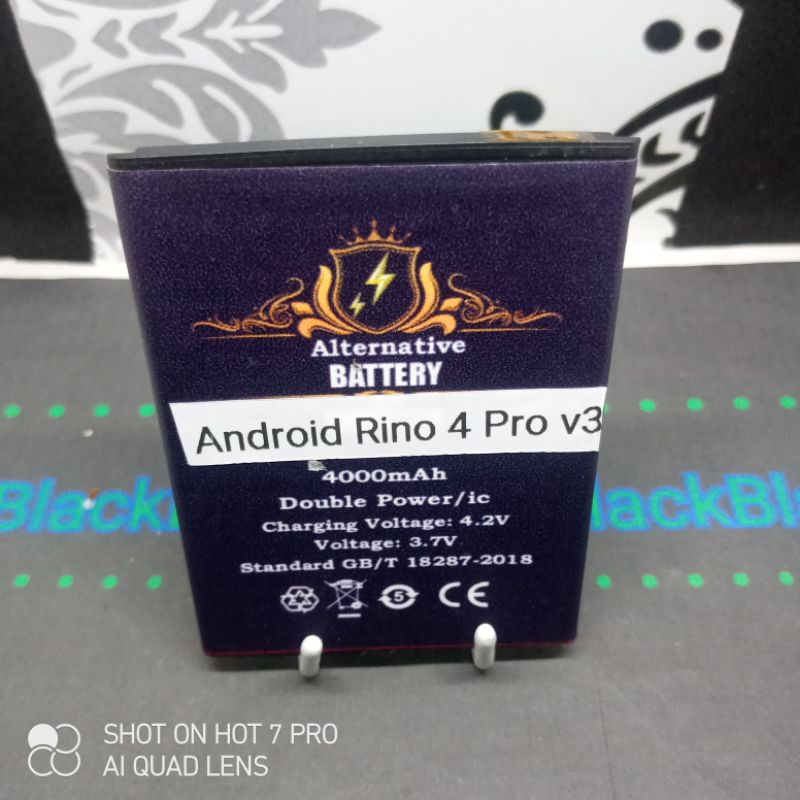 Batrai Android Rino 4 Pro versi 3 Batre Alternatif P 8,6 L5,9 Baterai Persamaan Battery