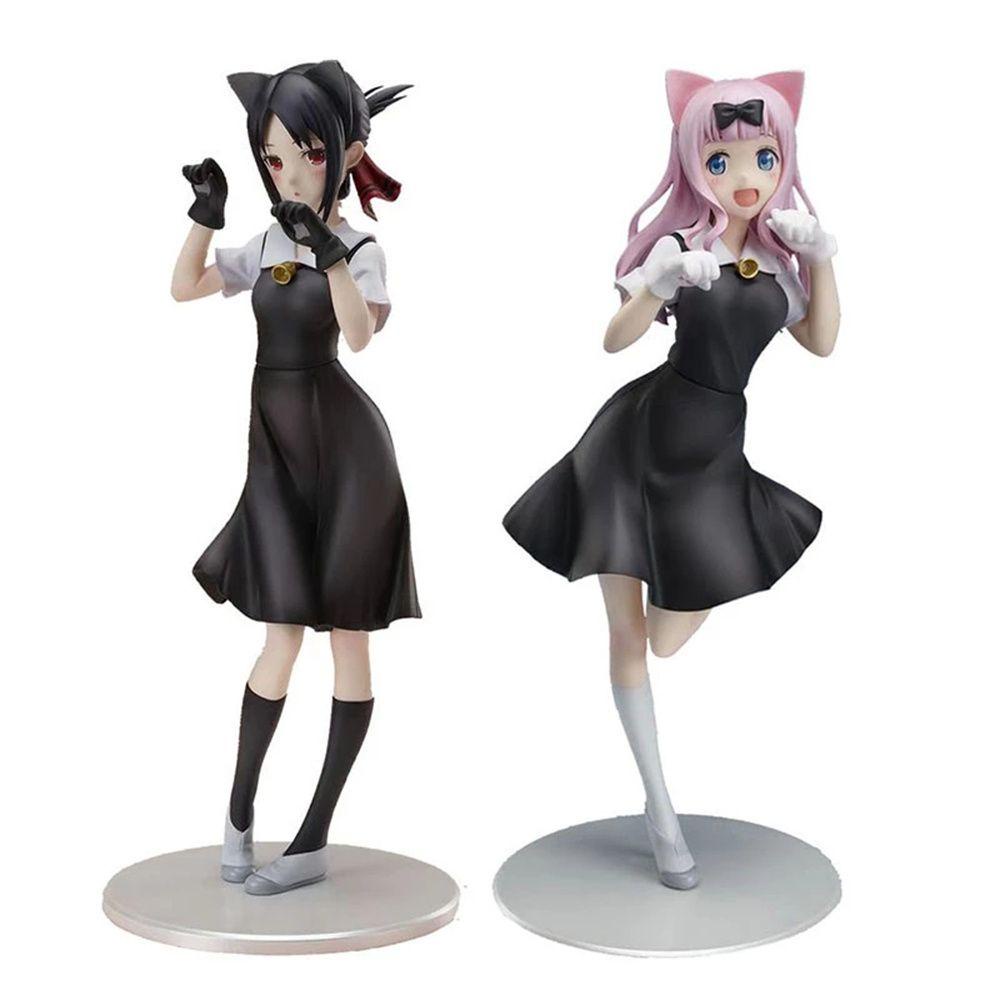 QUINTON Love Is War Figure Koleksi PVC Telinga Kucing Berdiri 22CM Fujwara Chika