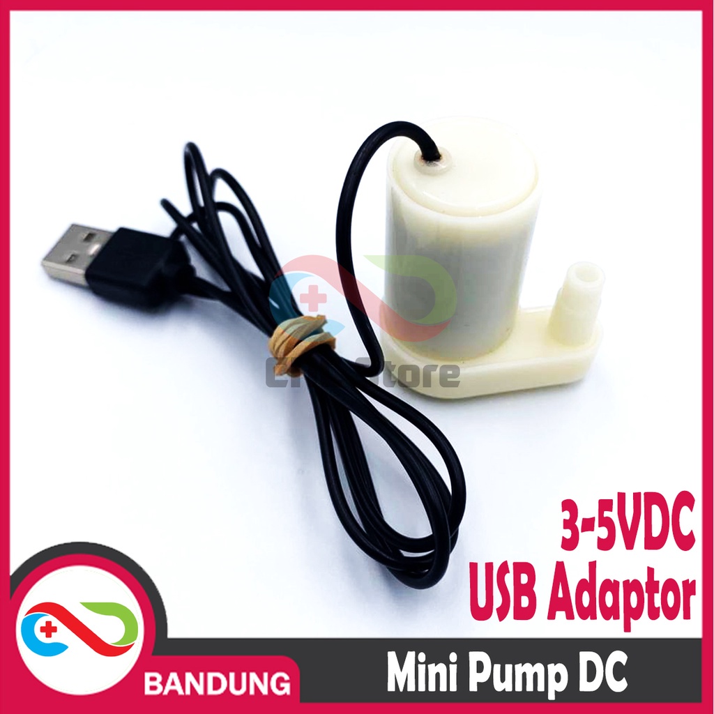 MINI PUMP MOTOR DC SUBMERSIBLE VERTICAL DC 5V USB ADAPTOR