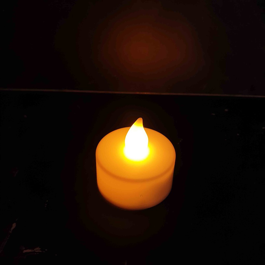 Lilin Plastik LED Mungil Diameter 3.5cm Tinggi 2cm / Lilin Hias/ Lilin Elektrik/ Lilin