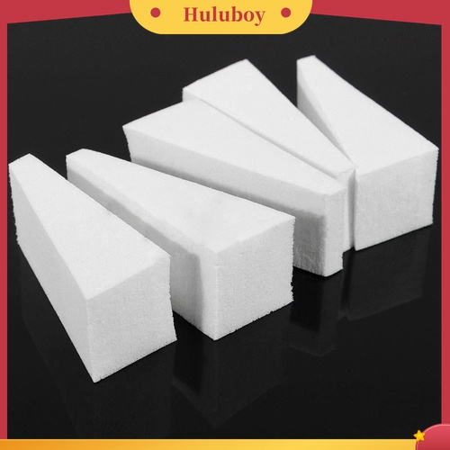 Huluboy Huluboy♡ 3pcs Spons Balok Amplas Kuku Warna Gradasi Untuk Pedicure