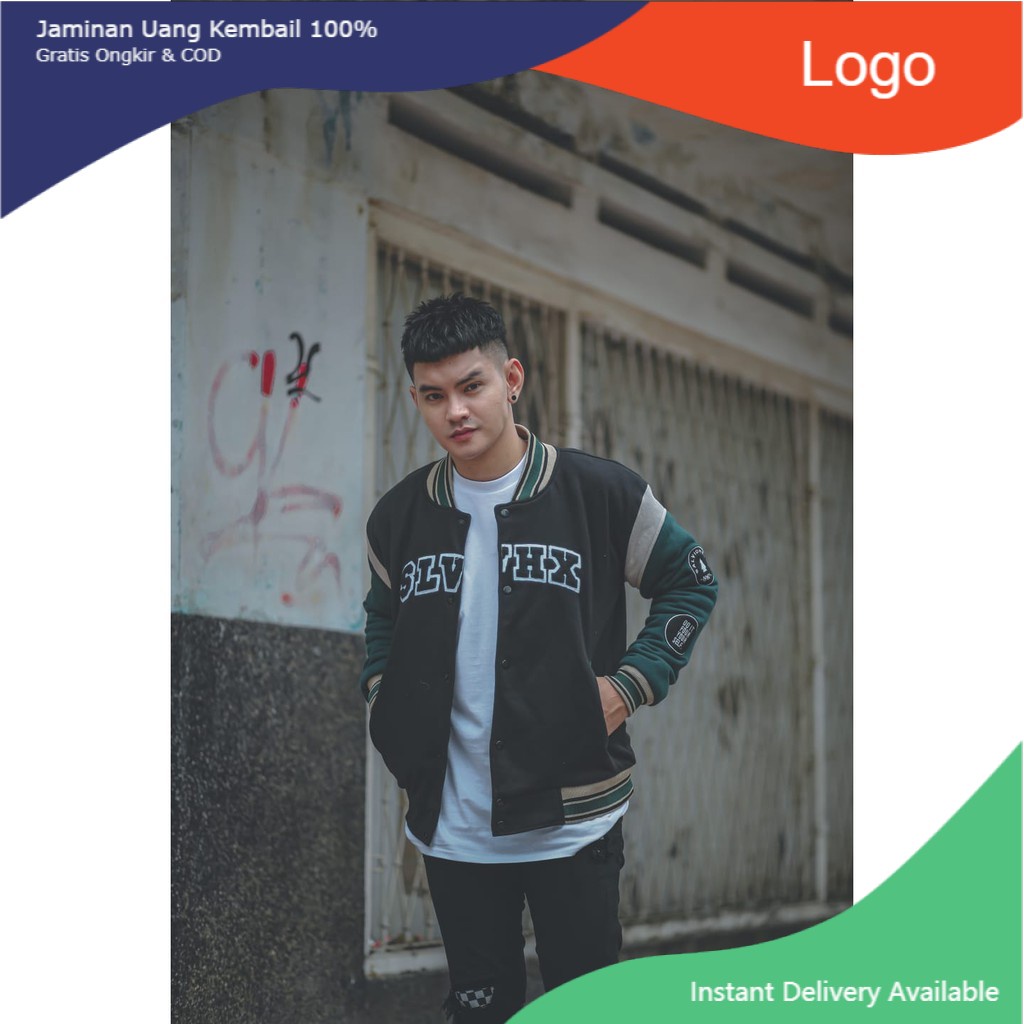 JAKET PRIA - JAKET VARCITY - JAKET BOMBER BASEBALL - JAKET BOMBER SUKAJAN - JAKET SALVIO HEXIA