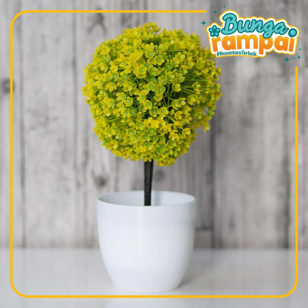 Pot Bunga Plastik - Bonsai Bulat