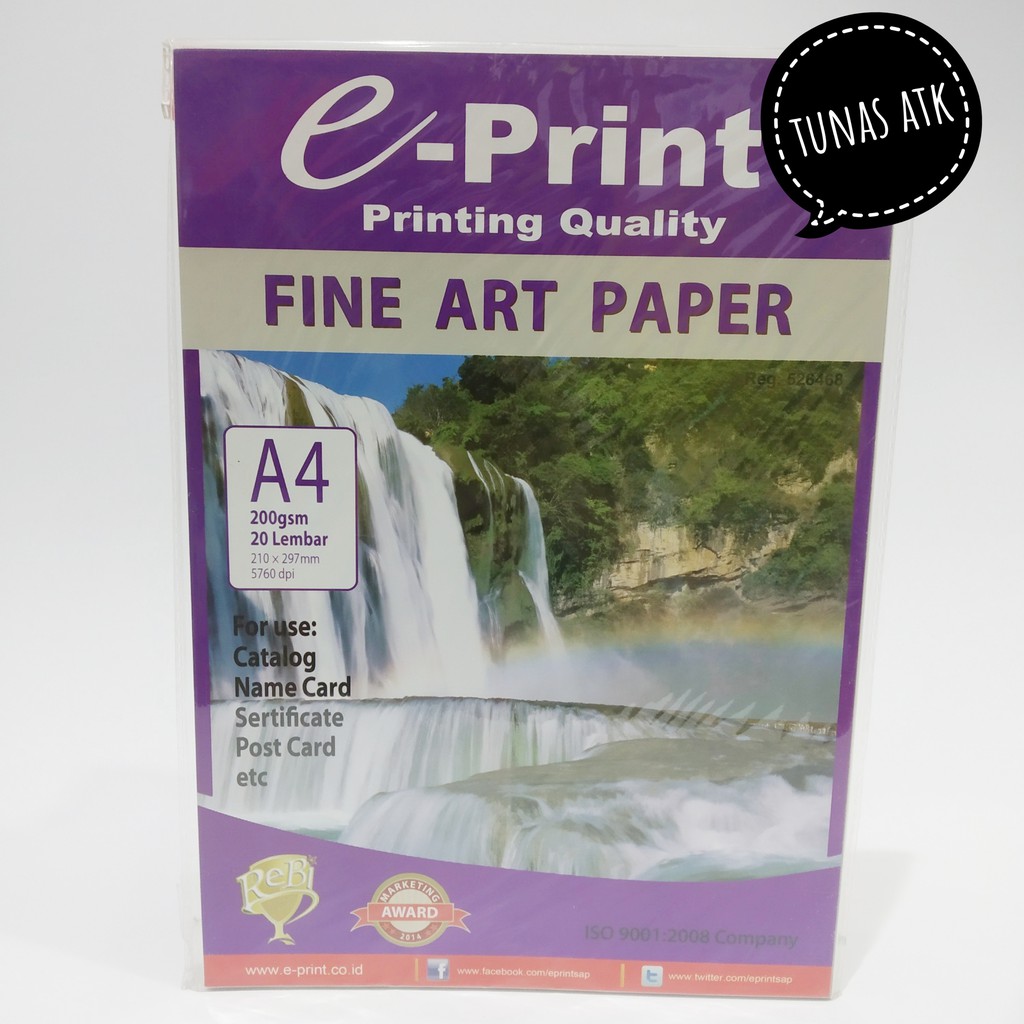 

E-PRINT FINE ART PAPER A4 200 GSM