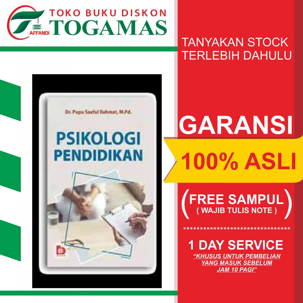 PSIKOLOGI PENDIDIKAN (dr PUPU RAHMAD)