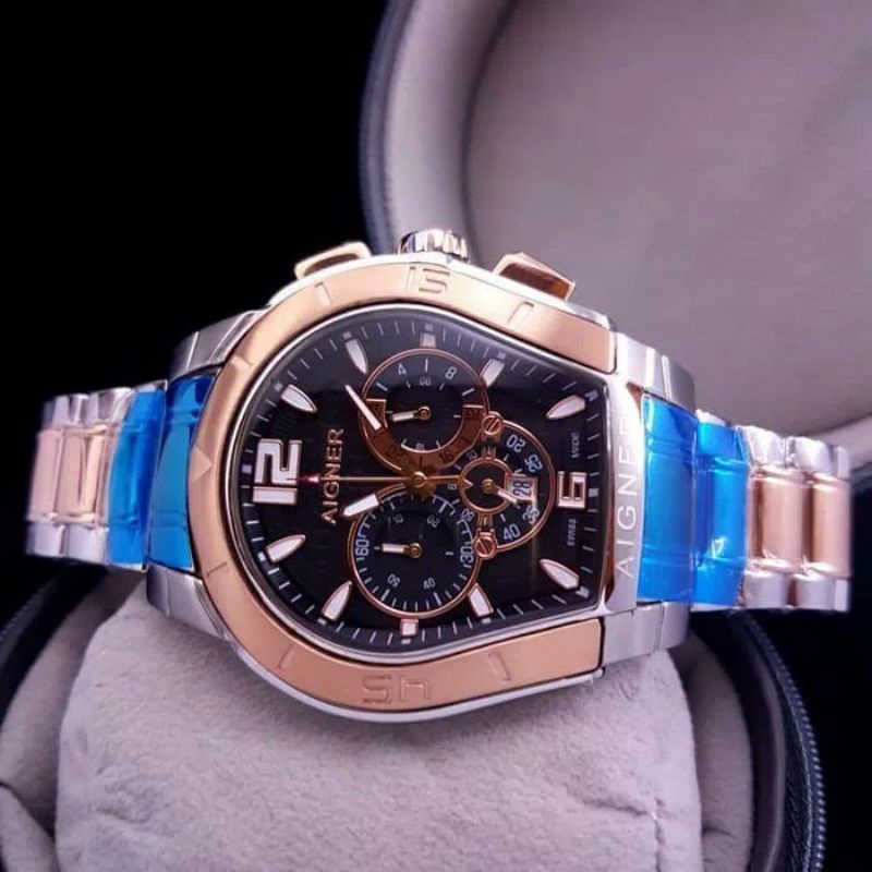 Jam Tangan Pria Aigner Palermo Cronograp Super Premium Graden AAA - Jam Tangan Pria