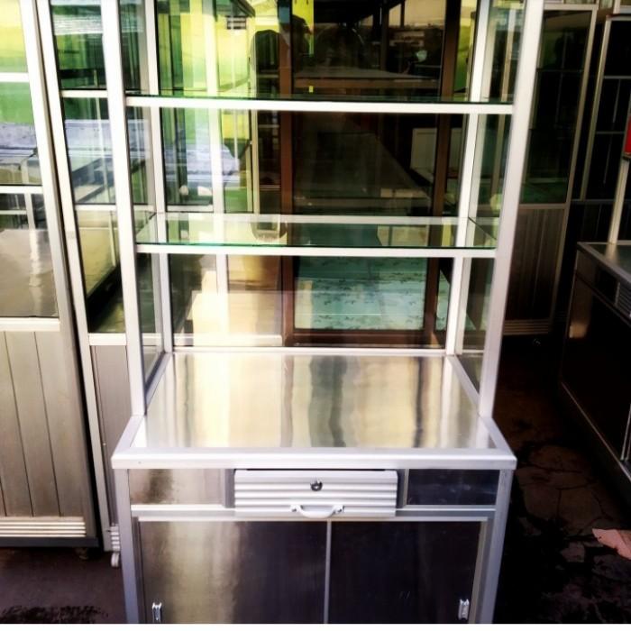 

Etalase Display Makanan Almunium P.75 092