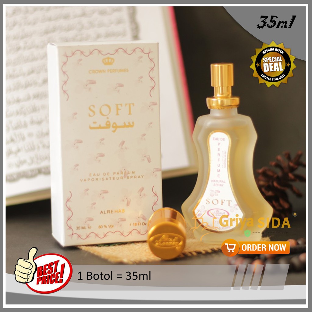 Parfum al rehab soft 35ml original minyak wangi alrehab spray soft PROMO!