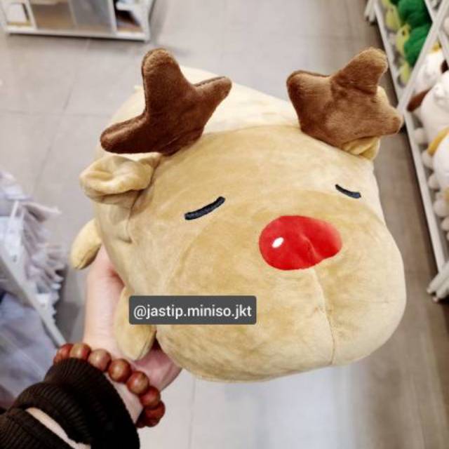 MINISO 🆕 - BONEKA RUSA LEMBUT / ELK PLUSH TOY sz. 37cm