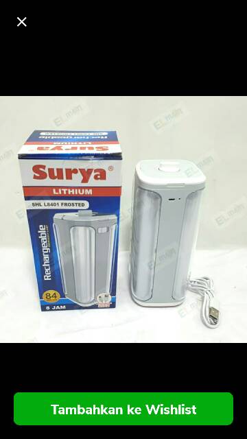 Lampu Emergency / Lampu Darurat 4 Sisi SHL L-8401 SURYA