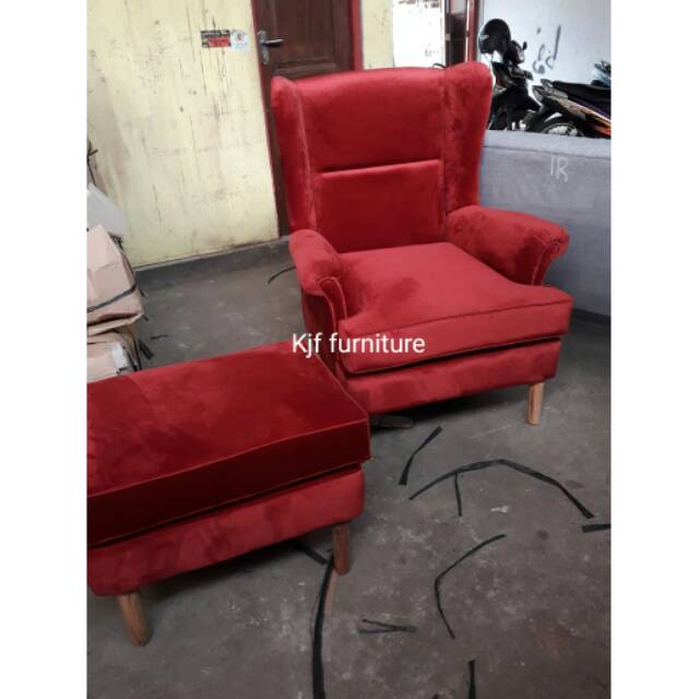 Wing chair sofa single wing chair real pict