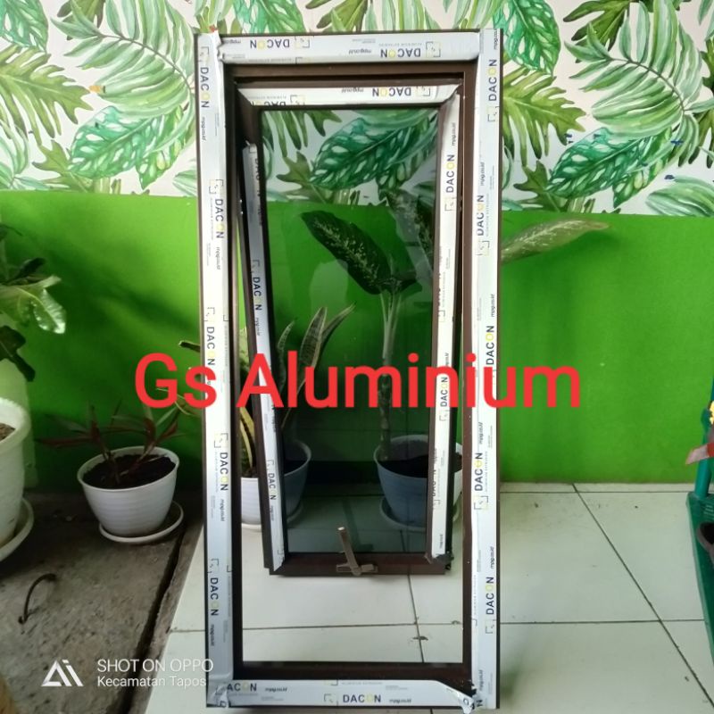 Jual Jendela Aluminium Kaca 40x70 Lengkap Tinggal Pasang Shopee Indonesia 3005