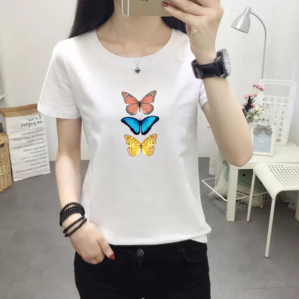 Kaos wanita cotton combed 30s / Baju wanita cotton combed  / Kaos polos wanita lengan pendek Bee103