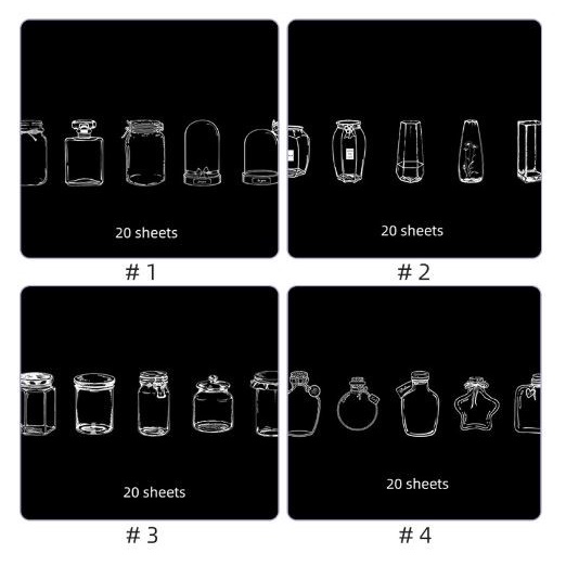 Bottle PET Stickers - Dream Collector Jar (20pcs)