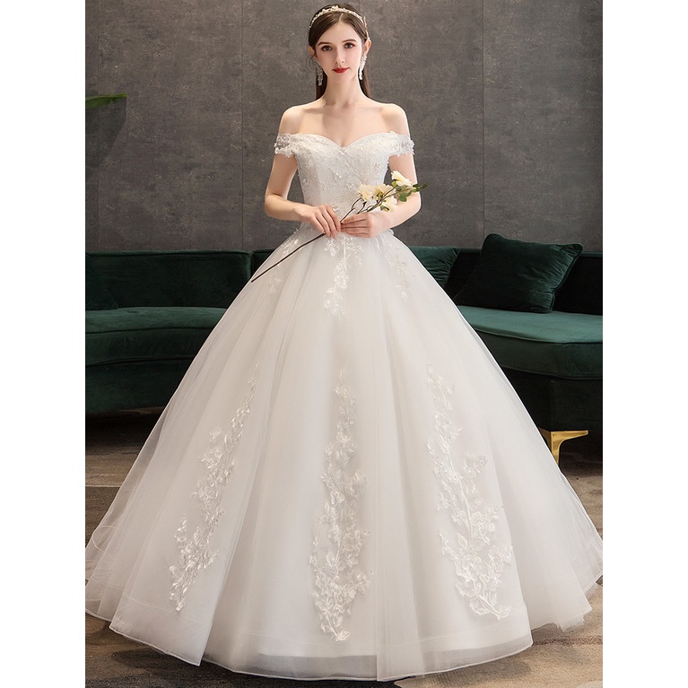 Gaun Pengantin 2205008 Putih Sabrina Wedding Dress