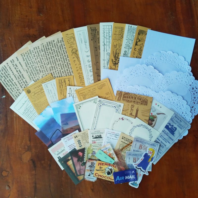 

[Vistuff.id] READY STOCK 120pcs journaling kit / journal kit / memo set / penpal kit(❗❗TOLONG BACA DESKRIPSI ❗❗)