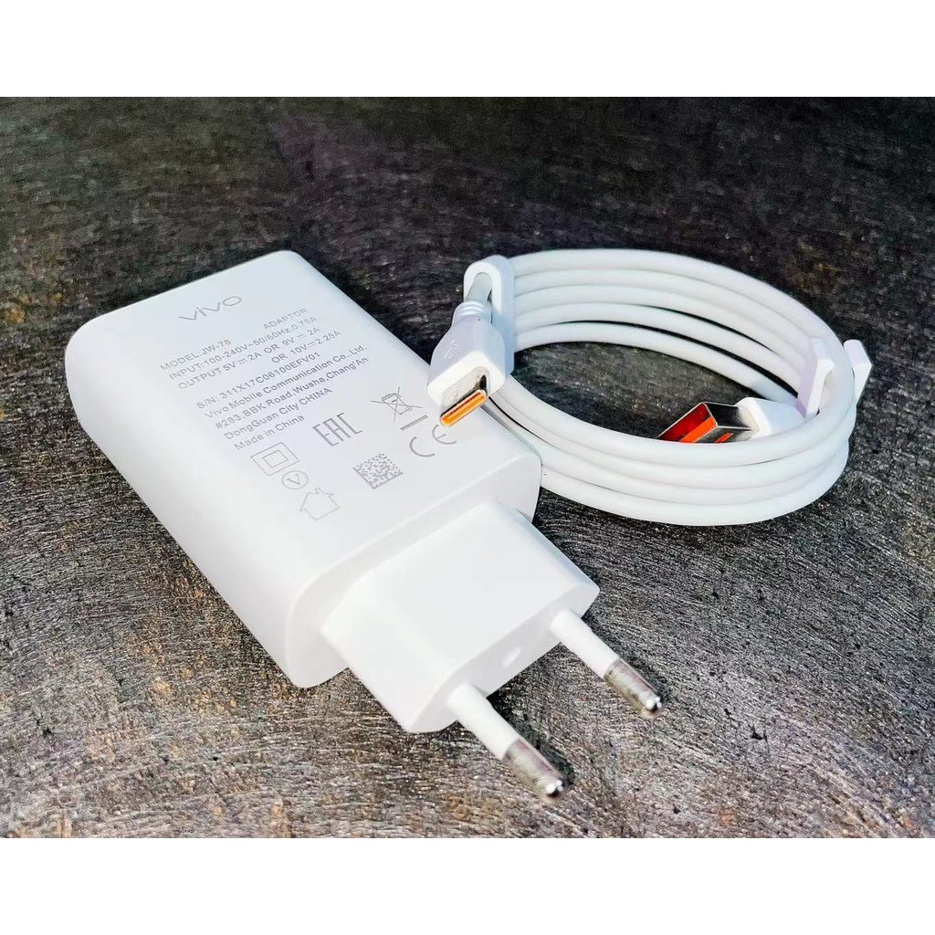 【3078-X27】[GROSIR/COD]CHARGER CASAN MICRO-USB &amp; TYPE-C VIVO X27 NEX / X60 / Y17 MICRO-USB / S1 PRO TYPE-C FAST CHARGING