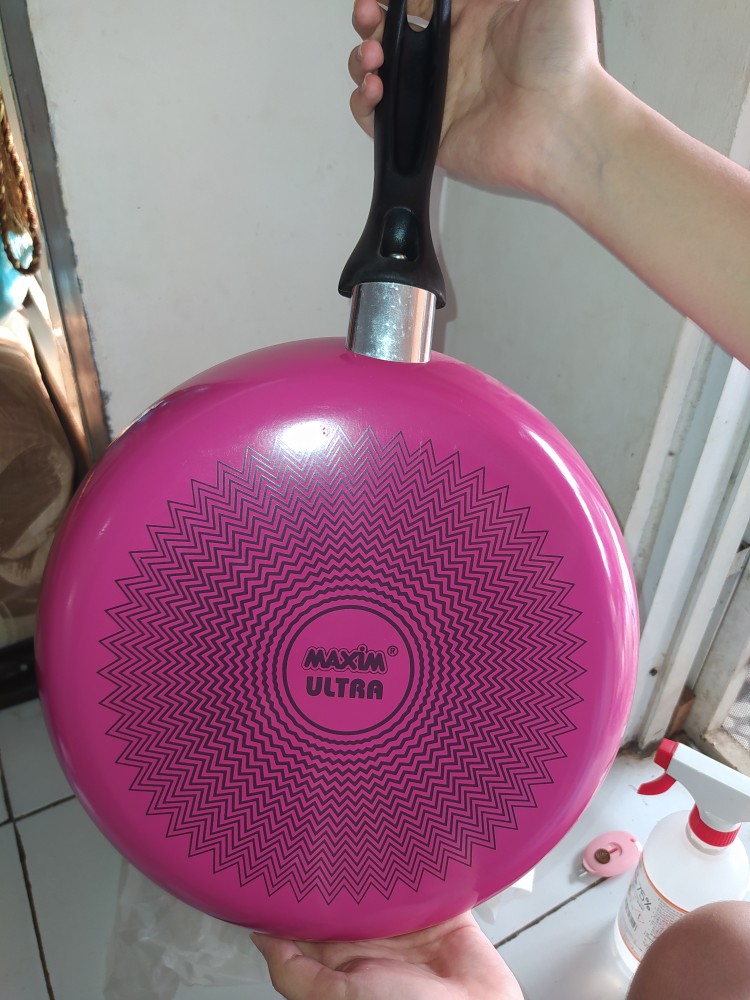 Maxim Ultra Pink Wajan Teflon Anti Lengket 28cm Frypan