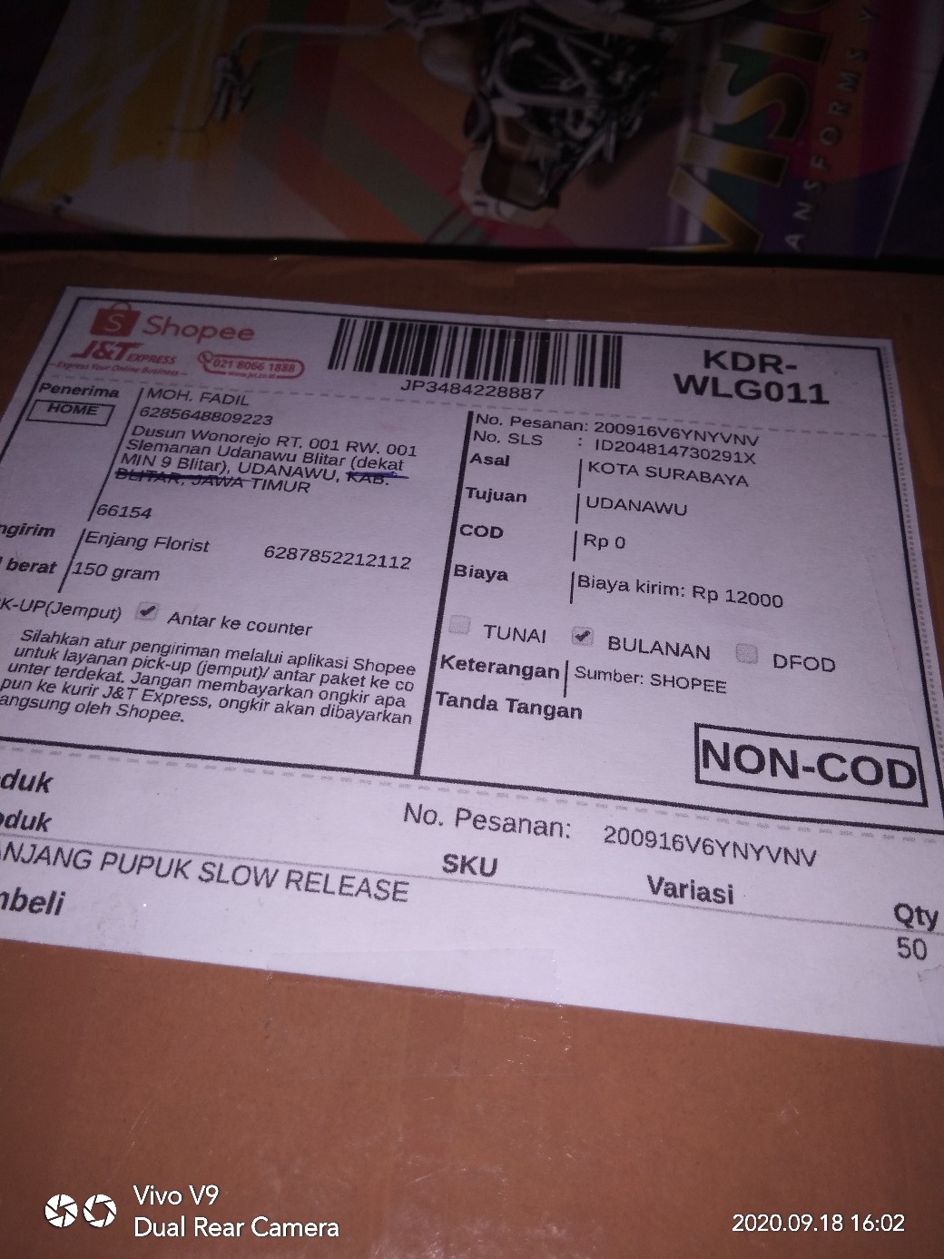Pot Keranjang Pupuk Slow Release