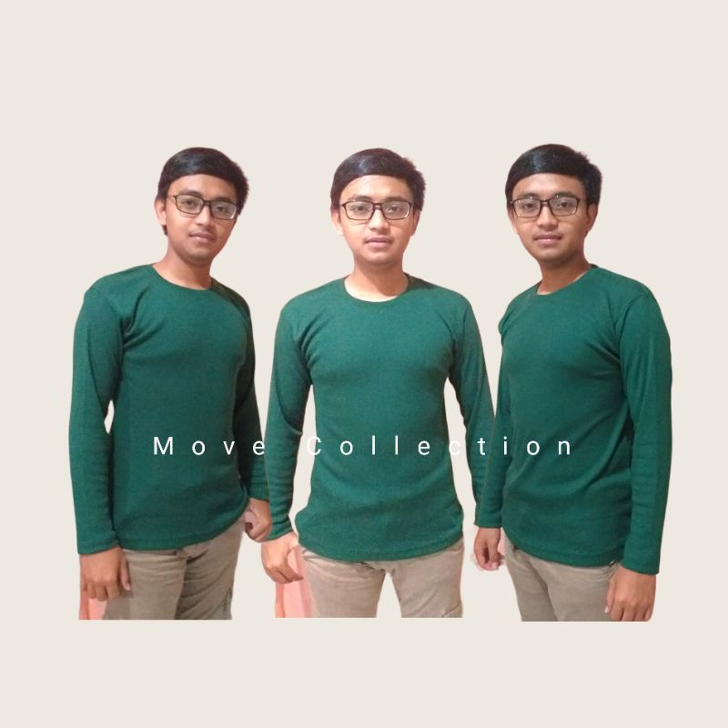 Kaos Rib Lengan Panjang Unisex