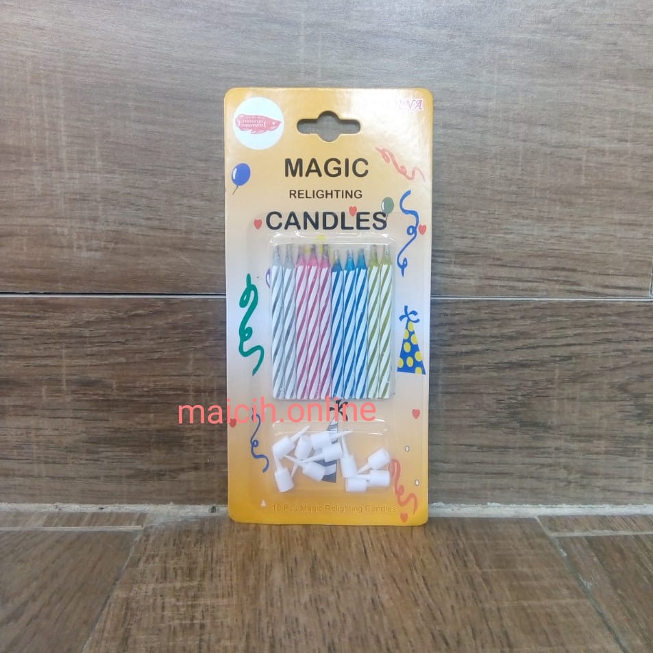 Lilin Ulang Tahun Magic isi 10