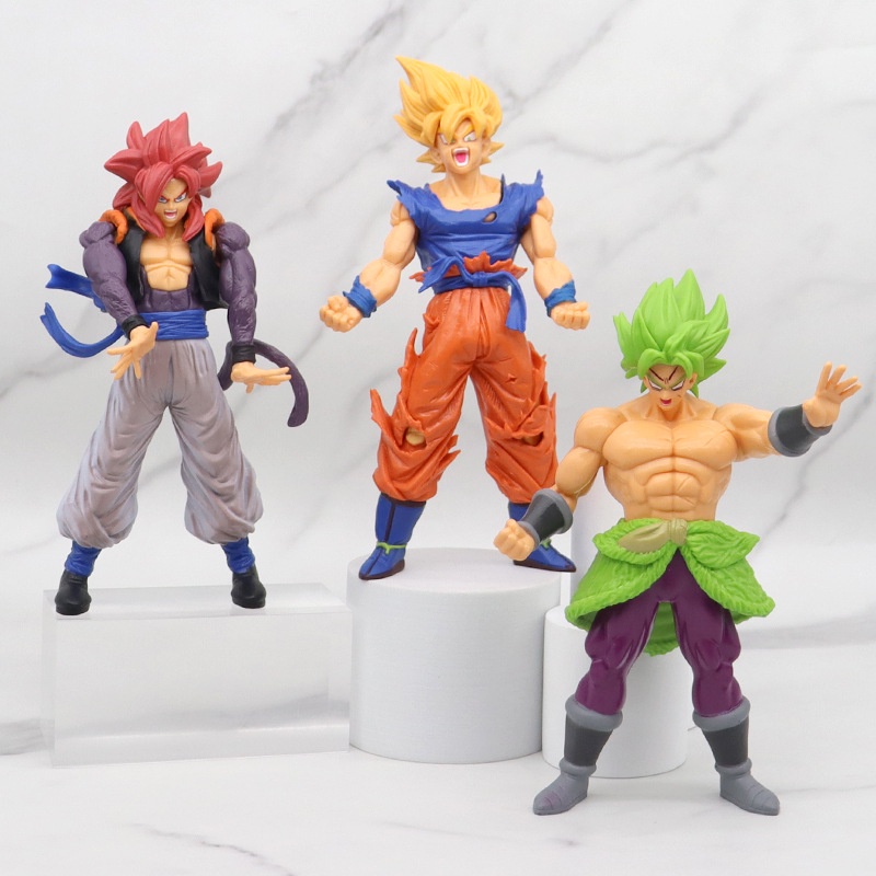 Action Figure Model Anime Dragon Ball Z DBZ Son Goku Vegeta Gotenks Broly Bahan PVC Ukuran 18cm