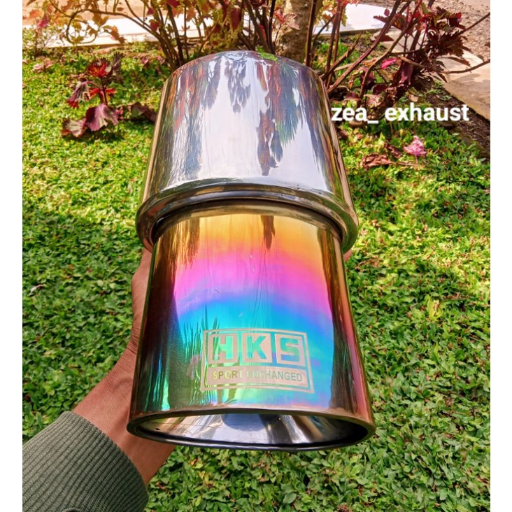 Knalpot Racing mobil HKS OVAL/ HKS KOTAK/ PELANGI/ HKS RACING FOR avanza, jazz, brio, ayla, calya, a