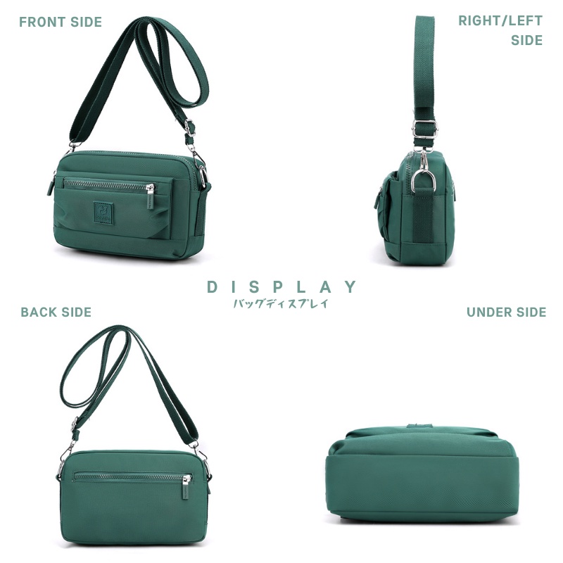 Tas Selempang Wanita COLORFUL FOX 0475 Sling Wanita Shoulder Bag Wanita Tas Anti Air WATCHKITE WKOS