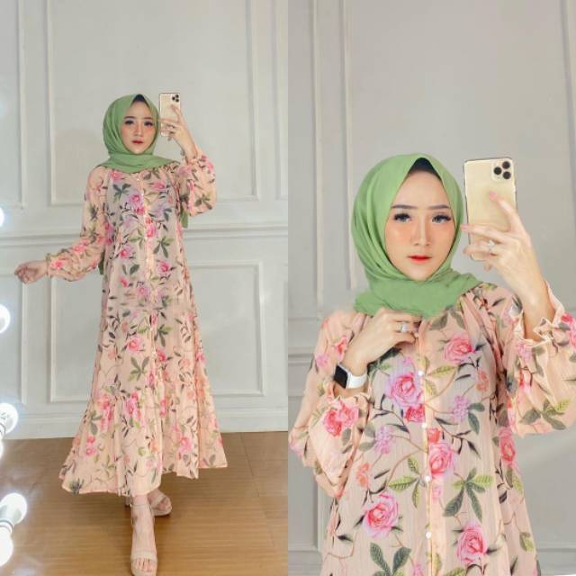 Dress Floral Zara Premium import bkk