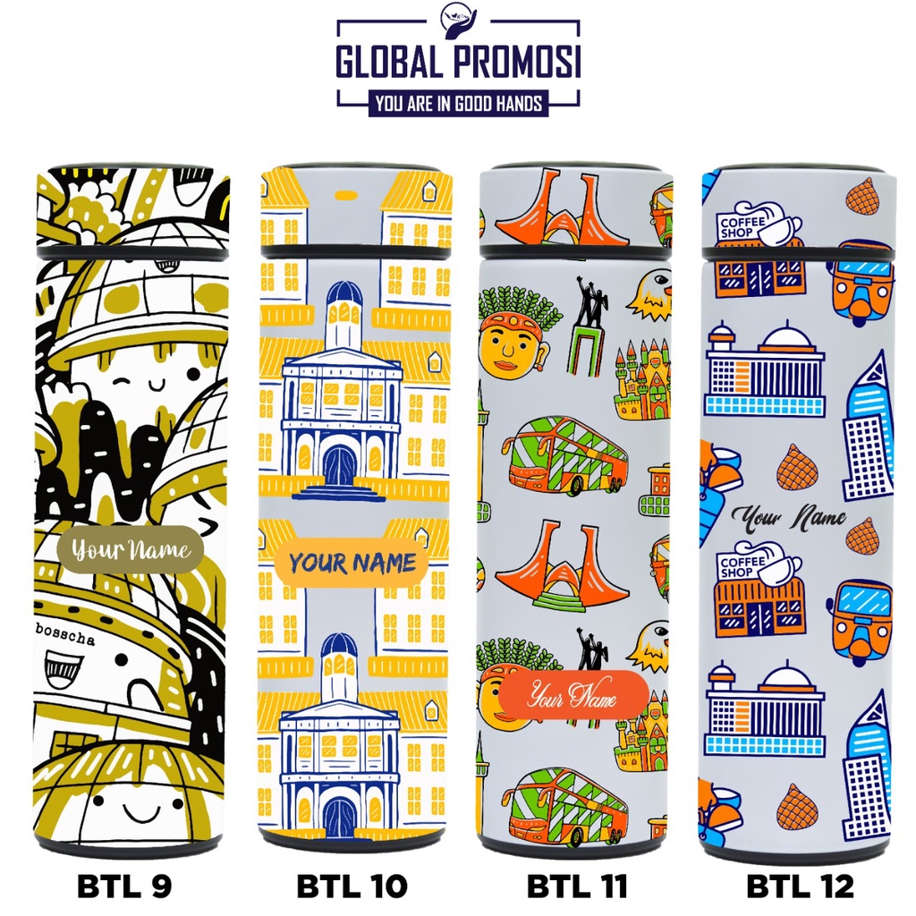 Souvenir Tumbler Termos Print UV Tema Wonderful Indonesia Pesona Pariwisata