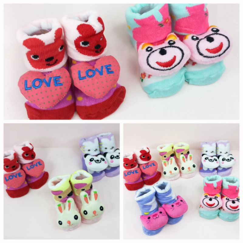 Kaos Kaki Bayi Motif Boneka Kaos Kaki Lucu