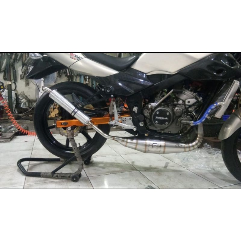 KNALPOT RACING RC3 NINJA 150 R & RR TIPE L PERUT 39 + SELINCER,SILENCER CB ORIGINAL RC3