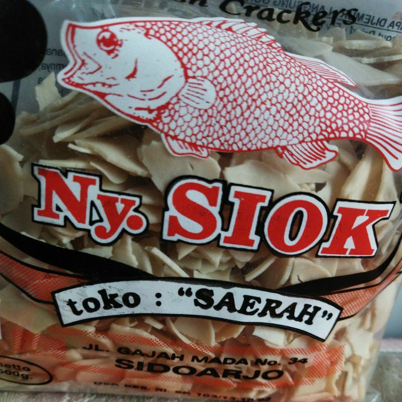 

Kerupuk Ikan Pecahan Original Ny. Siok 500 g (FREE BUBBLE WRAP)