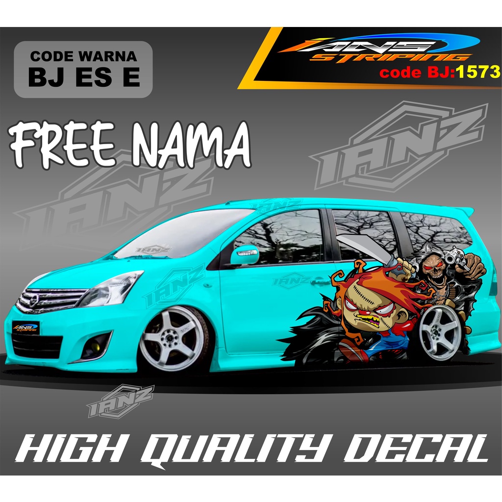 DECAL STIKER MOBIL GRAND LIVINA NEW DESAIN / STIKER MOBIL TERIOS XPANDER NEW DESAIN / VARIASI STIKER MOBIL AVANZA XENIA