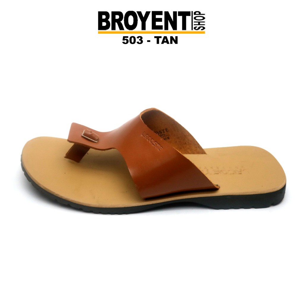 Sandal Pria Jepit Kulit Asli 503