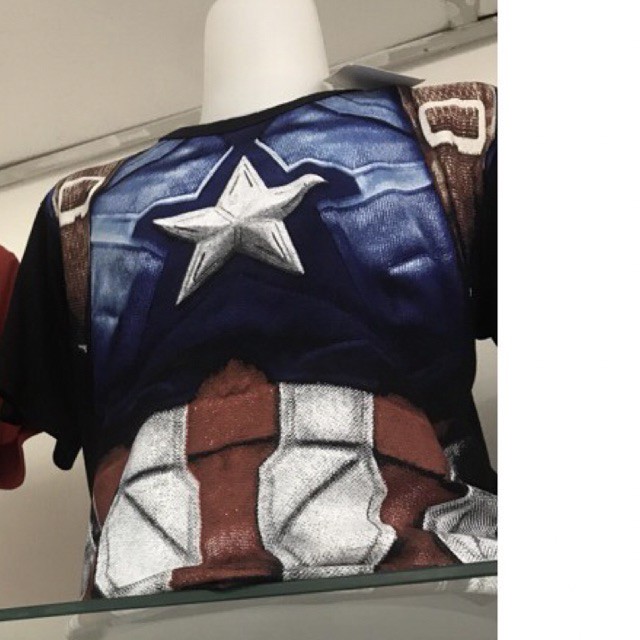 Kaos anak cowok rhymes kapten amerika