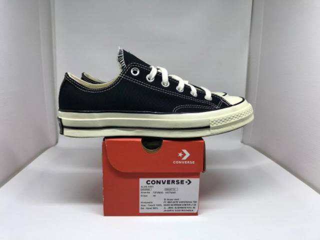 Sepatu Converse | Converse 70s Low Black White | Converse | Converse 70s | Original