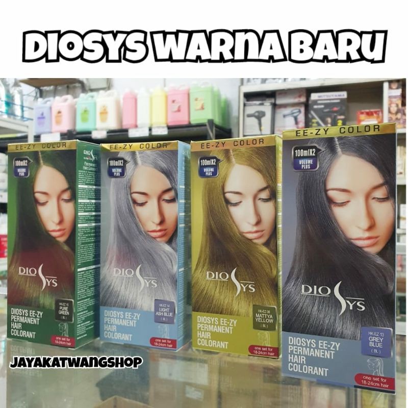 DIOSYS EE-ZY PERMANENT HAIR COLOR 100 mL &amp; 45 mL| Hair Color | Pewarna Semir Rambut Dyosis