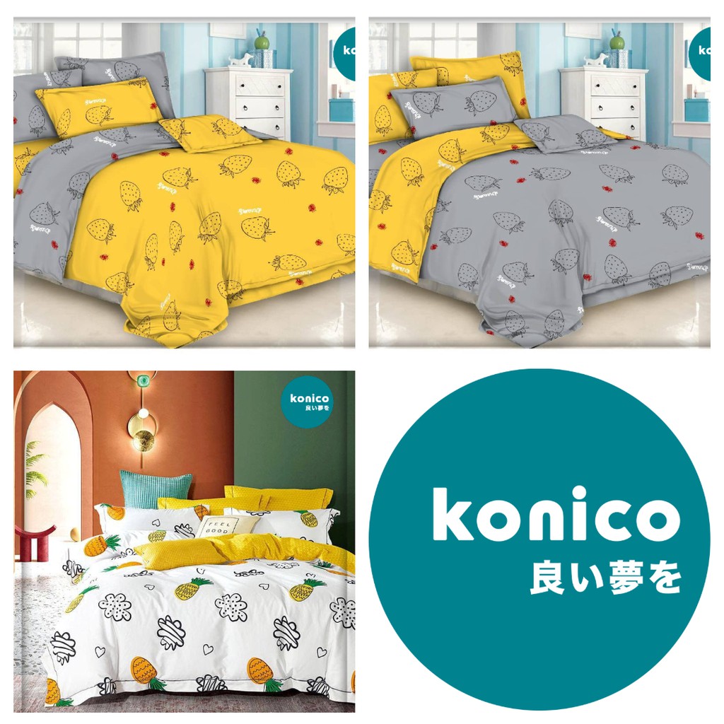 KONICO kain Katun sprei Meteran Motif karakter anak NANAS Tabur Star Esra GROW Catra
